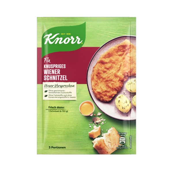 Get your dream Knorr Fix for Crispy Wiener Schnitzel 3.5 oz. (100g) supply