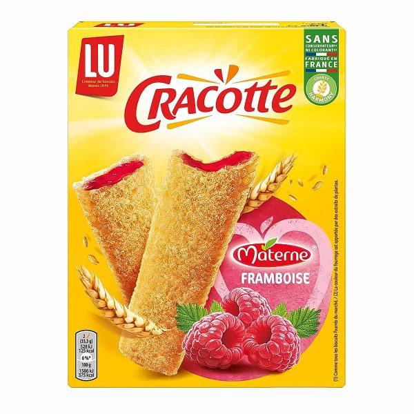 Shop LU Cracotte Biscuits with Raspberry Cream, 7.1 oz (200 g) at